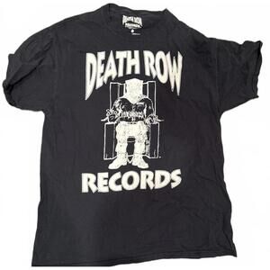 Death Row Records Black Graphic T-Shirt